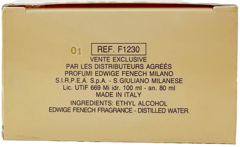 profumo donna Eau de Toilette Edwige Fenech Ref. F1230 splash 100 ml