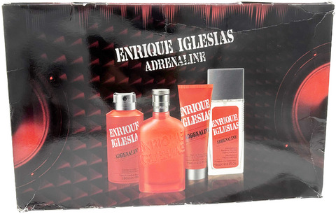set Enrique Iglesias ADRENALINE Eau de Toilette 100 ml + Deodorant Body + Hair & Body Wash + Deodorant