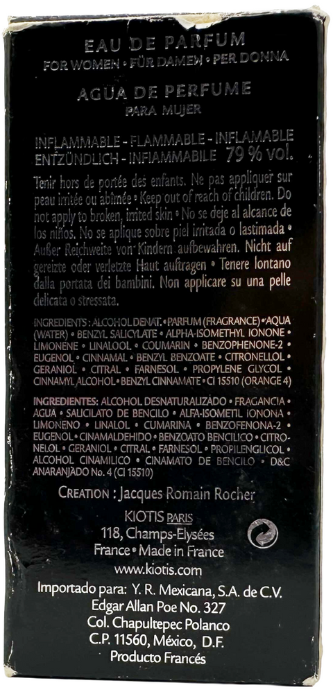 profumo donna Eau de Parfum Kiotis EXALTIS pour Femme spray 60 ml