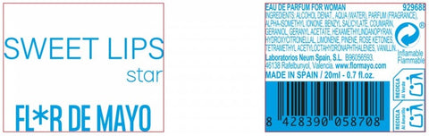 profumo donna Eau de Parfum Flor de Mayo SWEET LIPS STAR 20 ml