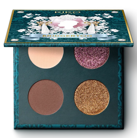 Kiko Milano Bridgerton Quartet Eyeshadow Palette 4 Finishes 02 Ballroom Bliss