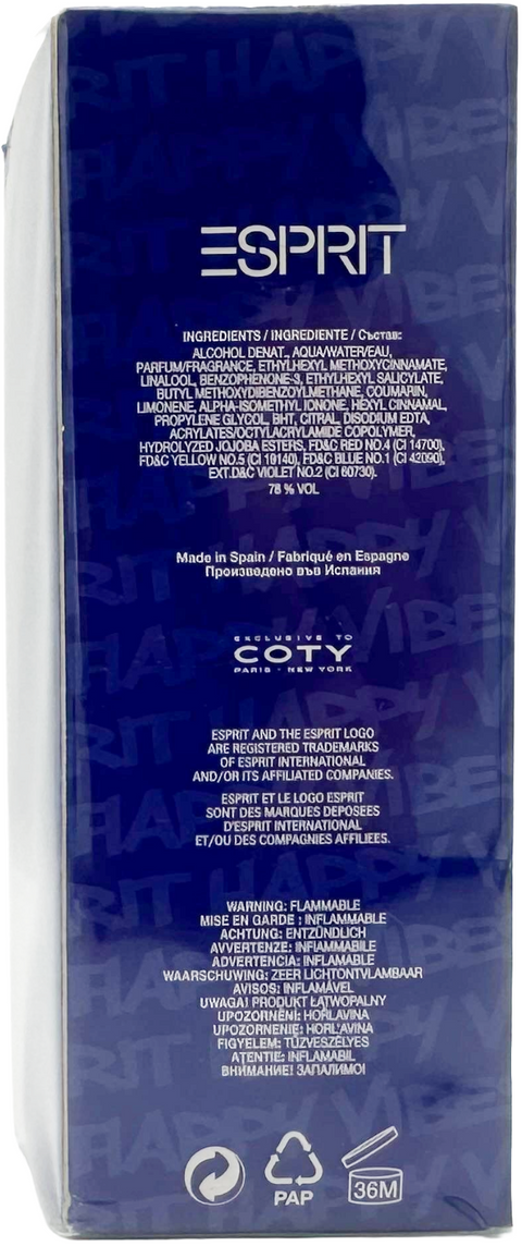 profumo uomo Eau de Toilette Esprit CELEBRATION HAPPY VIBES for Him spray 50 ml