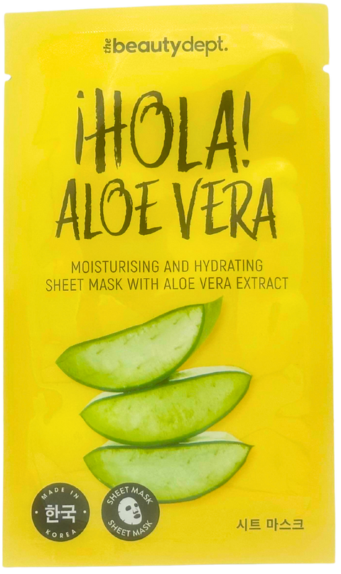 maschera viso tessuto The Beauty Dept. Hola! Aloe Vera Moisturising and Hydrating