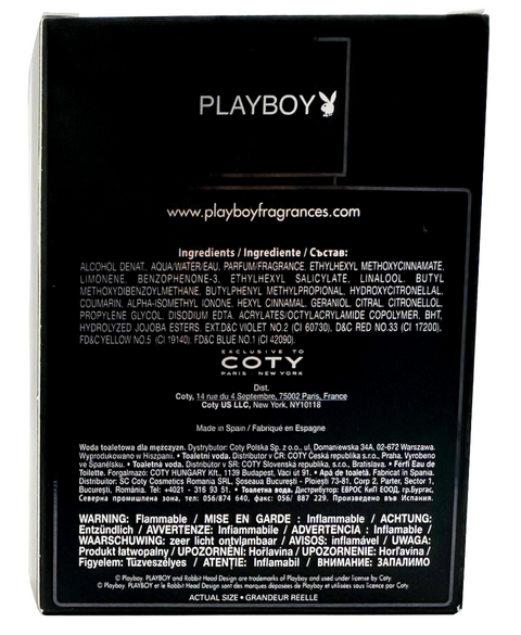 profumo uomo Eau de Toilette Playboy HOLLYWOOD spray for Him 100 ml