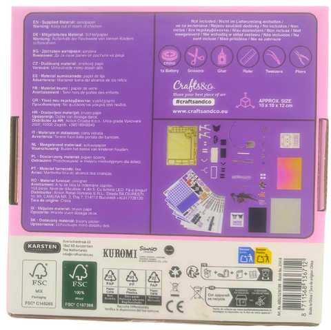 kit per realizzare la tua miniatura Crafts & Co Kuromi's Game Room