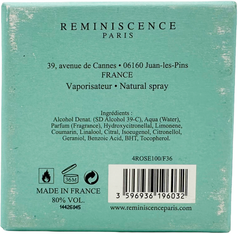 profumo donna Eau de Parfum Reminiscence LOVE ROSE natural spray 100 ml