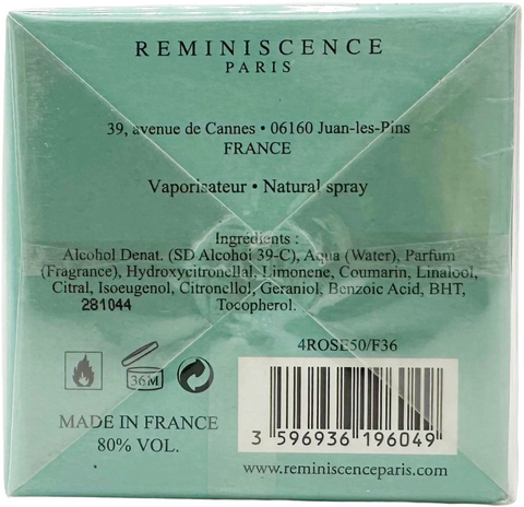 profumo donna Eau de Parfum Reminiscence LOVE ROSE natural spray 50 ml