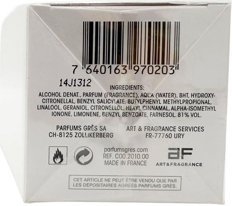 profumo donna Eau de Parfum Grès LUMIERE BLANCHE spray 100 ml
