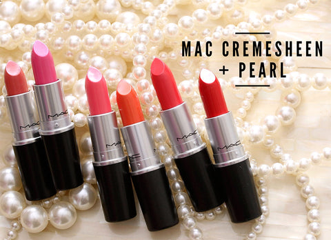 rossetto Mac Cosmetics Cremesheen Lipstick Pearl Collection PEACH BLOSSOM