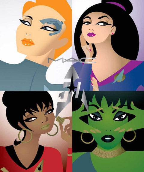 rossetto Mac Cosmetics Frost Lipstick Star Trek LLAP LIVE LONG AND PROSPER