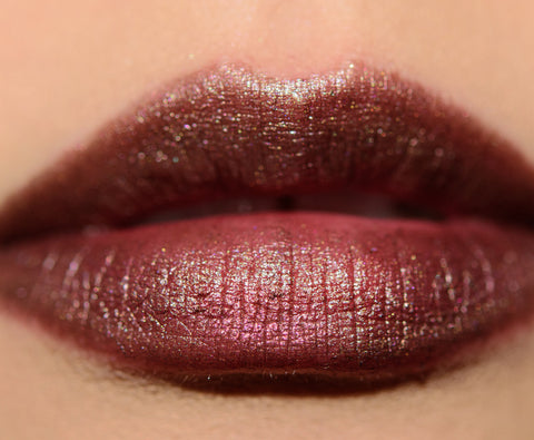 rossetto Mac Cosmetics Frost Lipstick Mirage Noir NOON NOIR