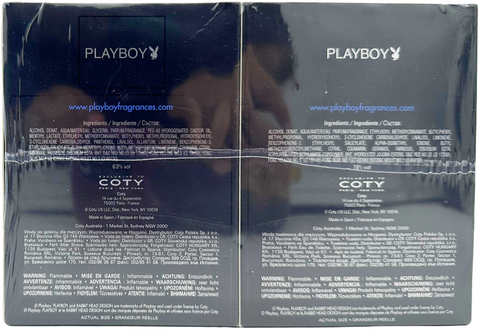 set uomo Playboy MALIBU Eau de Toilette spray 100 ml + after shave splash 100 ml