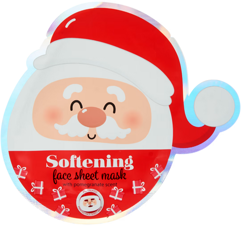 maschera viso in tessuto Natale Maxbrands Softening with Pomegranate Scent