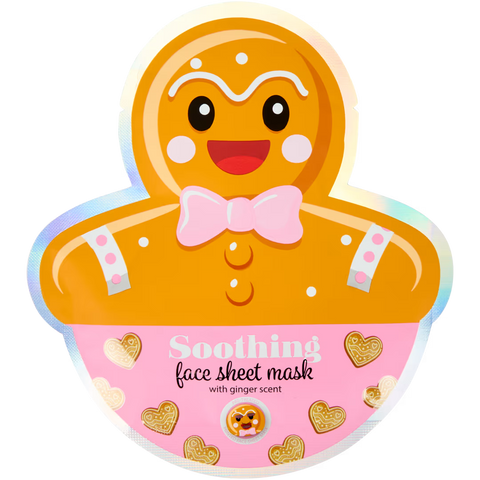maschera viso in tessuto Natale Maxbrands Soothing with Ginger Scent