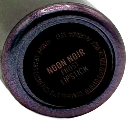 rossetto Mac Cosmetics Frost Lipstick Mirage Noir NOON NOIR