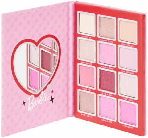 palette di ombretti Topbrands Mattel Barbie Eyeshadow Palette 12 Colour Pressed