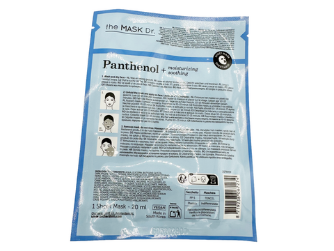 maschera viso coreana tessuto The MASK Dr. PANTHENOL Moisturizing + Soothing 20 ml