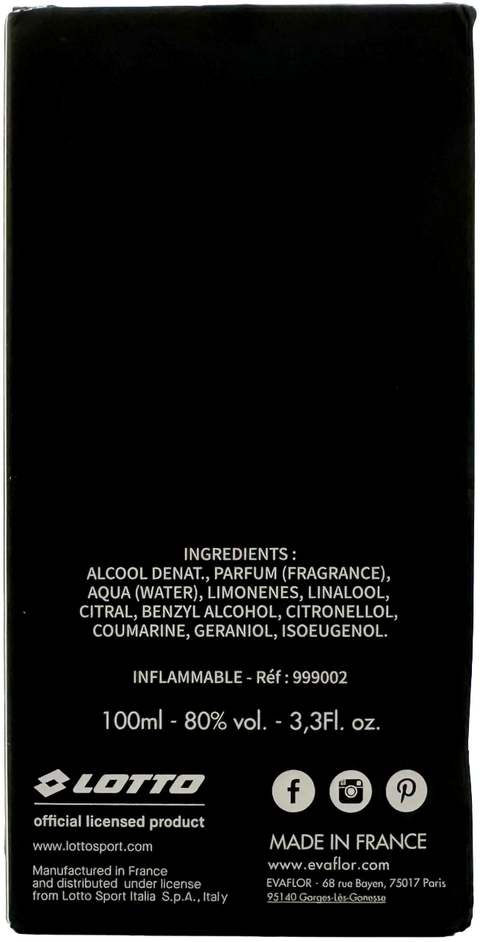 profumo uomo Eau de Toilette Lotto PASSING SHOT pour Homme spray 100 ml