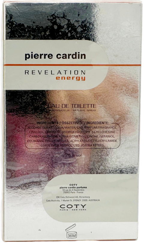 profumo uomo Eau de Toilette Pierre Cardin REVELATION ENERGY Special Edition natural spray 75 ml