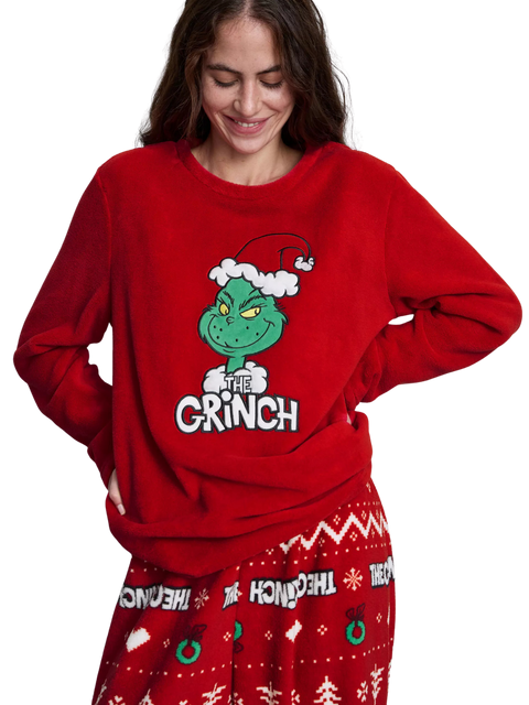 set pigiama donna in pile Dr. Seuss The Grinch tg. S