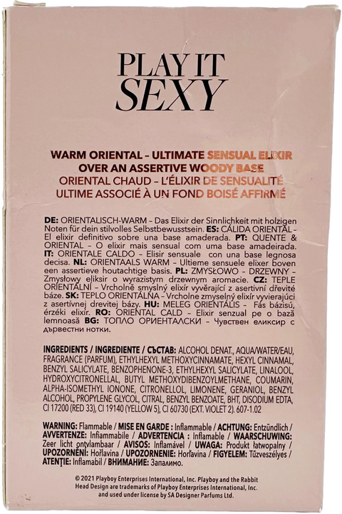 profumo donna Eau de Toilette Playboy PLAY IT SEXY spray for Her 60 ml