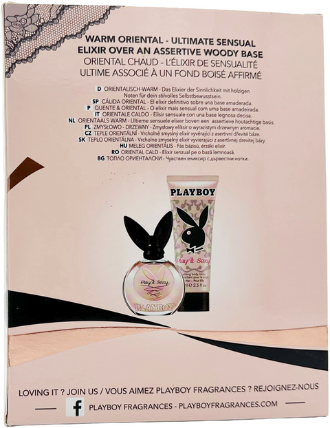 set profumo donna Playboy PLAY IT SEXY Eau de Toilette spray 40 ml + Sparkling Body Lotion