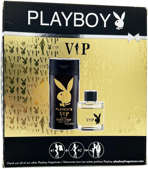 set profumo uomo Playboy VIP Eau de Toilette 50 ml spray + Shower Gel