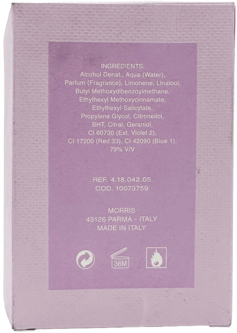 profumo donna Eau de Toilette Morris Sergio Tacchini PRECIOUS PURPLE natural spray 50 ml