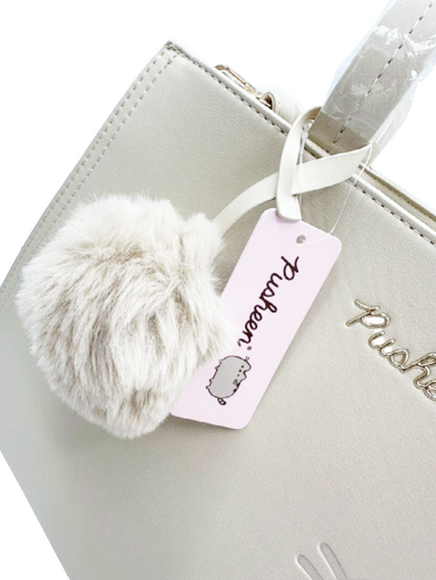 borsa Sanrio Pusheen con Pom-Pom 638167 Beige