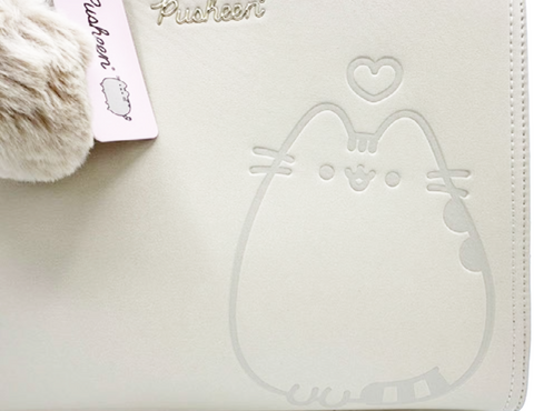 borsa Sanrio Pusheen con Pom-Pom 638167 Beige