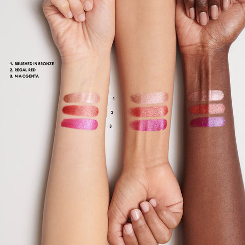 rossetto Mac Cosmetics Frost Lipstick Gift of Gold REGAL RED