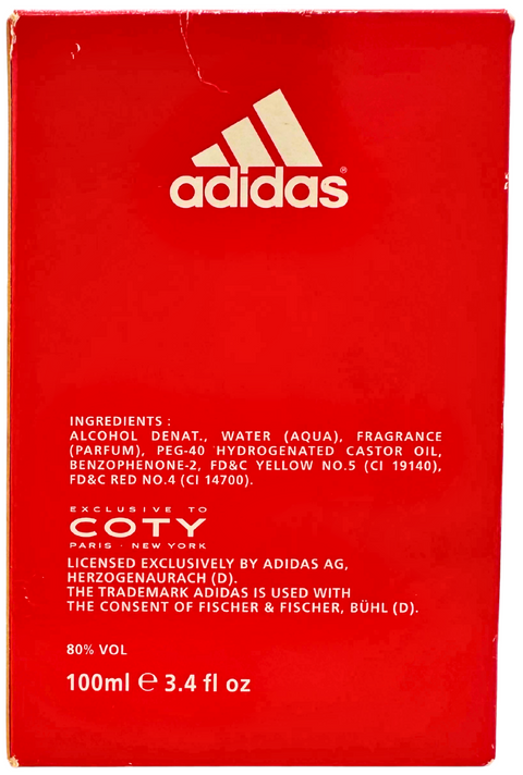 profumo uomo Eau de Toilette Adidas Coty Action splash 100 ml