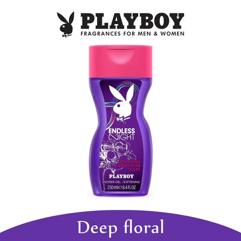 set profumo donna Playboy ENDLESS NIGHT Eau de Toilette spray 40 ml + shower gel