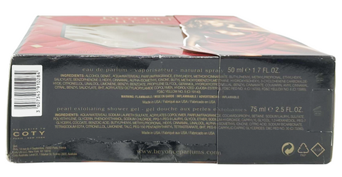 set profumo donna Beyoncè HEAT Eau de Parfum natural spray 50 ml + Pearl Exfolianting Shower Gel