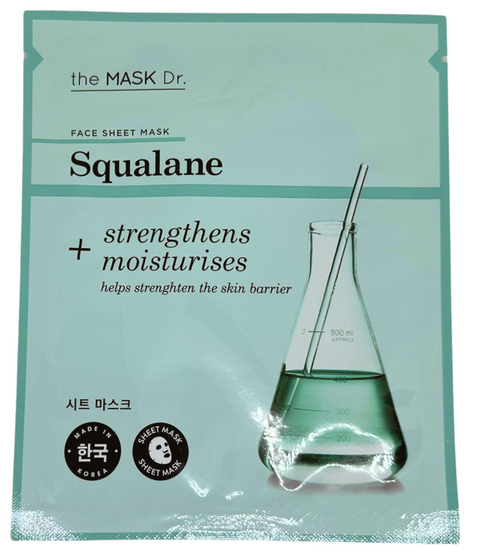 maschera viso coreana tessuto The MASK Dr. SQUALANE Strengthens + Moisturises
