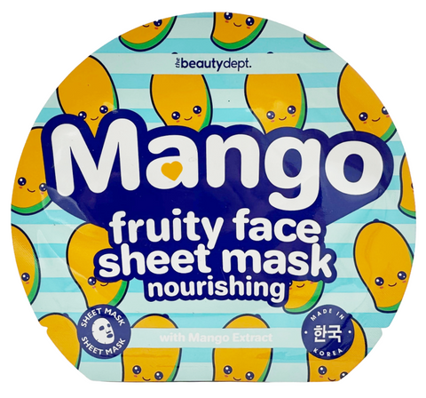maschera viso tessuto The Beauty Dept. Mango Fruity Face sheet mask Nourishing