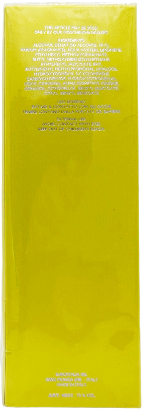 profumo donna Eau de Toilette Moschino CHEAP AND CHIC HIPPY FIZZ natural spray 100 ml