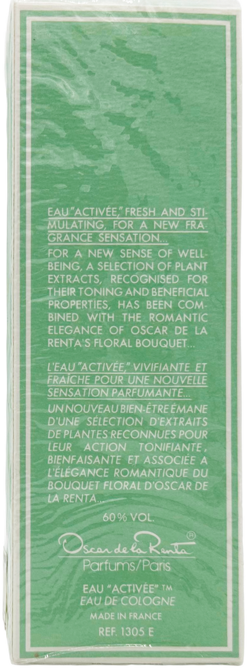 profumo unisex Eau de Cologne Oscar de la Renta EAU ACTIVEE splash 100 ml