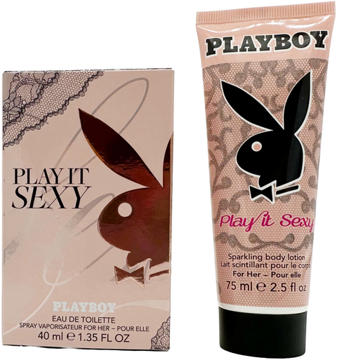 set profumo donna Playboy PLAY IT SEXY Eau de Toilette spray 40 ml + Sparkling Body Lotion