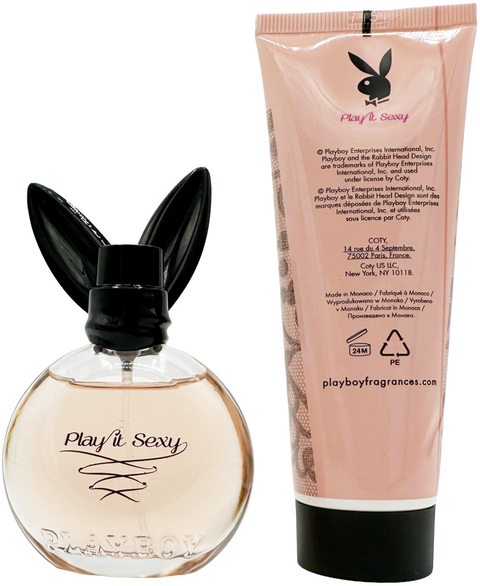 set profumo donna Playboy PLAY IT SEXY Eau de Toilette spray 40 ml + Sparkling Body Lotion