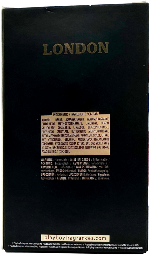 profumo uomo Eau de Toilette Playboy LONDON spray vaporisateur for Him 100 ml
