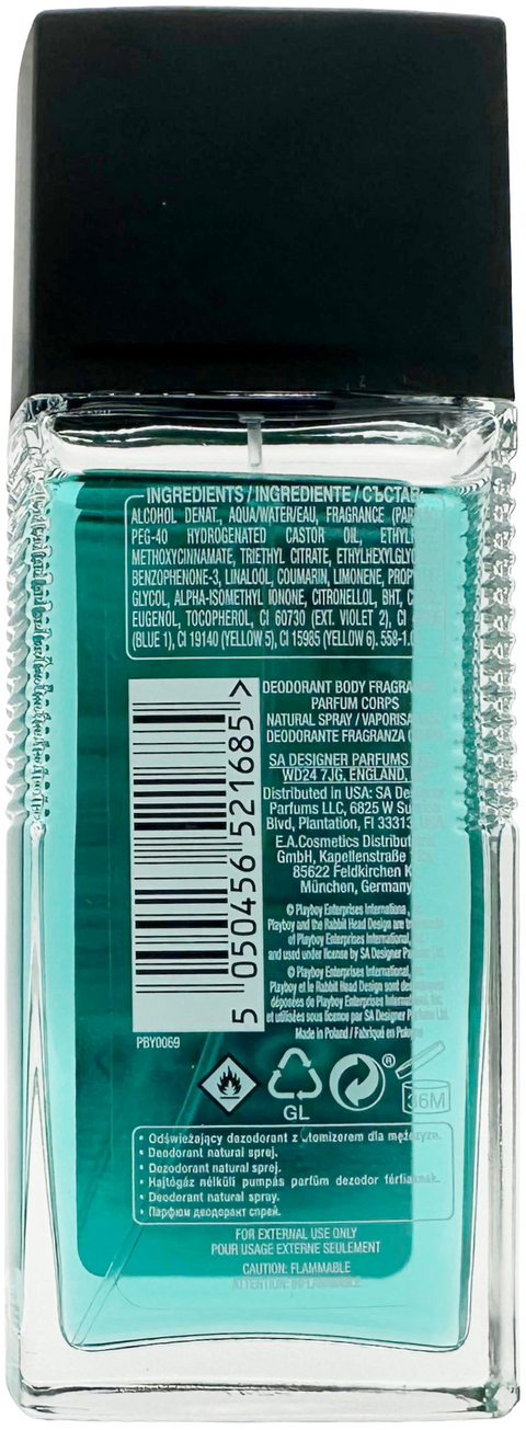perfumed deodorant Playboy ENDLESS NIGHT natural spray for Him 75 ml