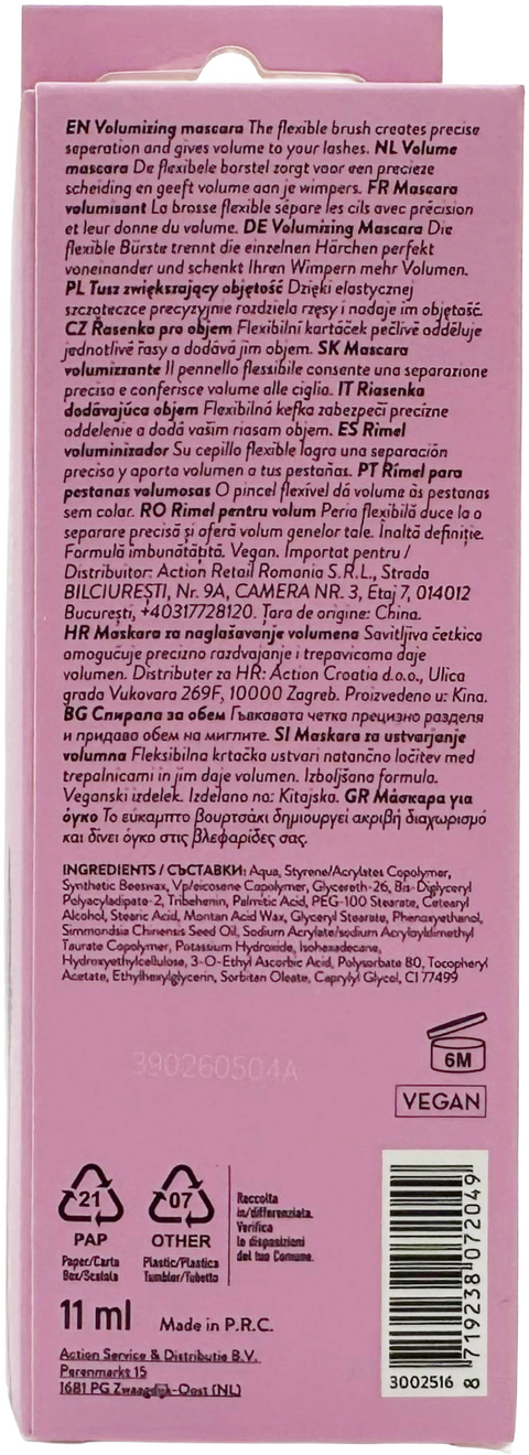 mascara volumizzante Max & More Volume 3002516 BLACK