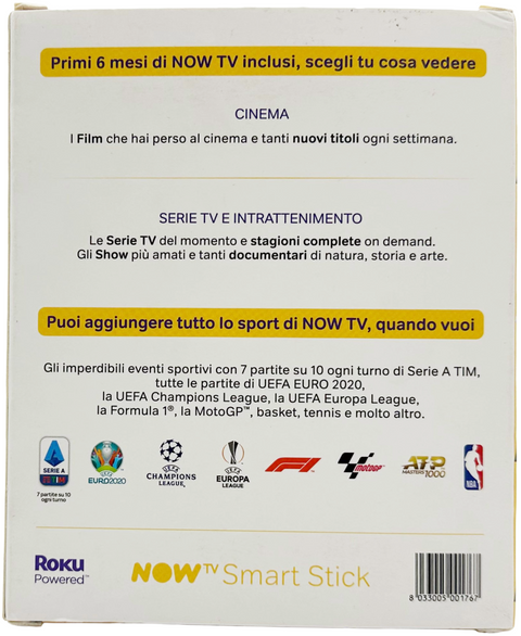 chiavetta Roku Smart Stick NOW TV 3801TT
