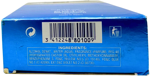 profumo uomo Eau de Toilette Adidas Coty Ice Dive Natural Spray vaporisateur 100 ml