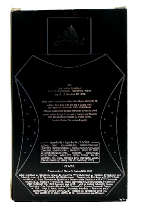 profumo uomo Eau de Toilette Adidas INTENSE TOUCH Special Edition natural spray 100 ml