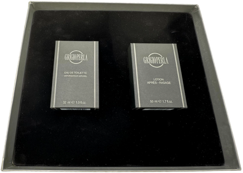set La Perla Morris GRIGIO PERLA Eau de Toilette vaporisateur 32 ml + Lotion Après Rasage splash 50 ml