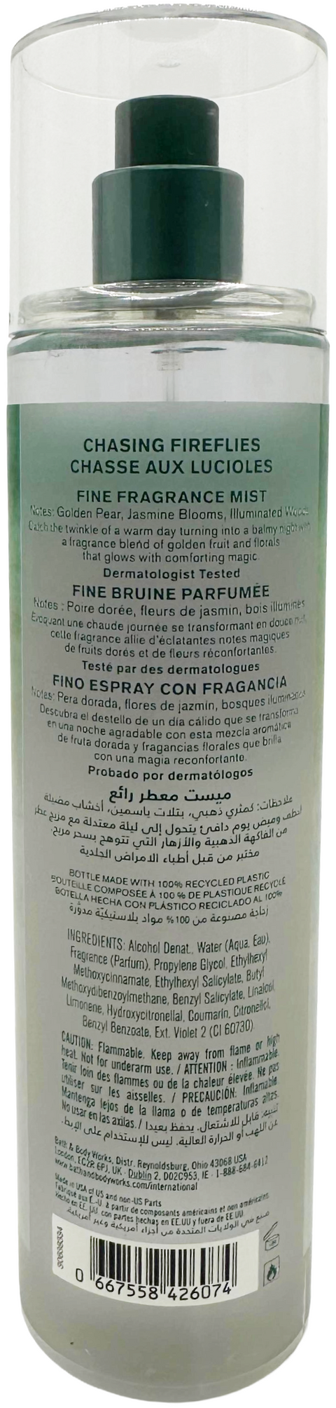 acqua profumata Bath & Body Works CHASING FIREFLIES Fine Fragrance Mist spray 236 ml