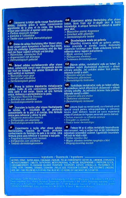 after shave lotion Adidas Coty Ice Dive splash 100 ml