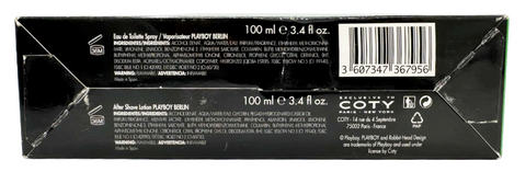 set uomo Playboy Eau de Toilette Berlin 100 ml + after shave Berlin 100 ml